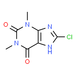 ChemSpider 2D Image | 8-Chlorotheophyline | C7H7ClN4O2