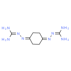 ChemSpider 2D Image | (2Z,2'Z)-2,2'-Cyclohexane-1,4-diylidenedihydrazinecarboximidamide | C8H16N8
