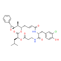 ChemSpider 2D Image | cryptophycin 176 | C33H39ClN2O8