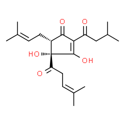 ChemSpider 2D Image | cis-iso-Humulone | C21H30O5