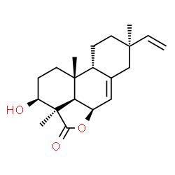 ChemSpider 2D Image | 3beta-hydroxy-9beta-pimara-7,15-dien-19,6beta-olide | C20H28O3
