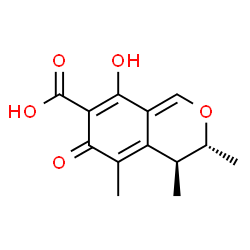 ChemSpider 2D Image | (-)-citrinin | C13H14O5