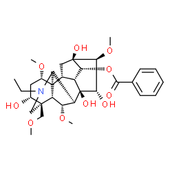 ChemSpider 2D Image | benzoylaconine | C32H45NO10