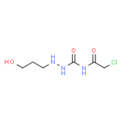 ChemSpider 2D Image | N-(Chloroacetyl)-2-(3-hydroxypropyl)hydrazinecarboxamide | C6H12ClN3O3