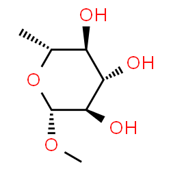 ChemSpider 2D Image | methyl 6-deoxy-b-d-glucopyranoside | C7H14O5