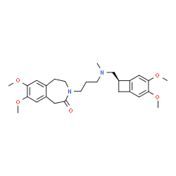 ChemSpider 2D Image | (-)-ivabradine | C27H36N2O5