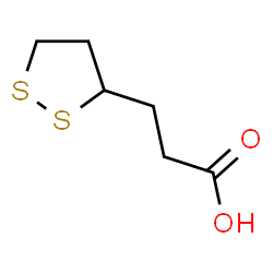 ChemSpider 2D Image | 3-(1,2-Dithiolan-3-yl)propanoic acid | C6H10O2S2