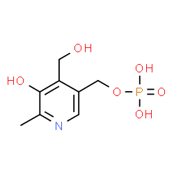 ChemSpider 2D Image | Pyridoxine phosphate | C8H12NO6P