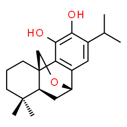 ChemSpider 2D Image | (7beta)-7,20-Epoxyabieta-8,11,13-triene-11,12-diol | C20H28O3