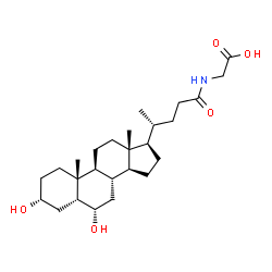 ChemSpider 2D Image | Glycohyodeoxycholic acid | C26H43NO5