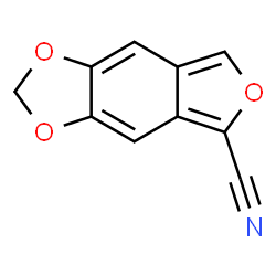 ChemSpider 2D Image | Furo[3,4-f][1,3]benzodioxole-5-carbonitrile | C10H5NO3