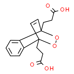 ChemSpider 2D Image | 3,3'-(9,10-Dioxatricyclo[6.2.2.0~2,7~]dodeca-2,4,6,11-tetraene-1,8-diyl)dipropanoic acid | C16H16O6