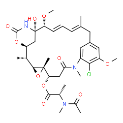ChemSpider 2D Image | Maitansine | C34H46ClN3O10