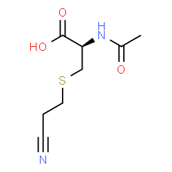 ChemSpider 2D Image | N-Acetyl-S-(2-cyanoethyl)-L-cysteine | C8H12N2O3S