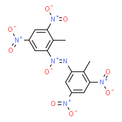 ChemSpider 2D Image | 1,2-bis(2-methyl-3,5-dinitrophenyl)diazene 1-oxide | C14H10N6O9