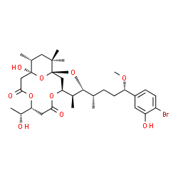 ChemSpider 2D Image | manauealide B | C32H47BrO10