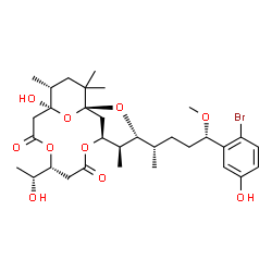 ChemSpider 2D Image | Aplysiatoxin | C32H47BrO10
