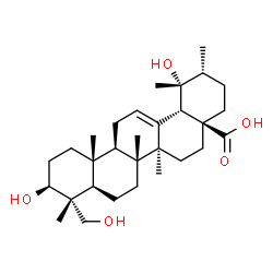 ChemSpider 2D Image | Rotundic acid | C30H48O5