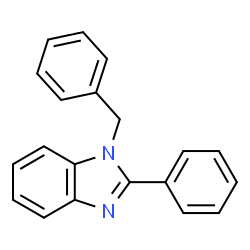 ChemSpider 2D Image | 1-Benzyl-2-phenyl-1H-benzimidazole | C20H16N2