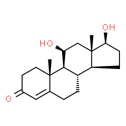 ChemSpider 2D Image | 11b-Hydroxytestosterone | C19H28O3