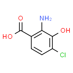 ChemSpider 2D Image | 2-Amino-4-chloro-3-hydroxybenzoic acid | C7H6ClNO3
