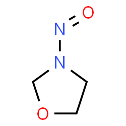 ChemSpider 2D Image | 3-Nitroso-1,3-oxazolidine | C3H6N2O2