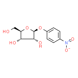 ChemSpider 2D Image | 4-Nitrophenyl b-D-ribofuranoside | C11H13NO7