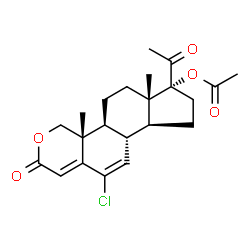 ChemSpider 2D Image | osaterone acetate | C22H27ClO5