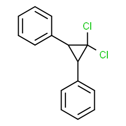 ChemSpider 2D Image | 1,1-dichloro-2,3-diphenylcyclopropane | C15H12Cl2