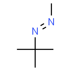 ChemSpider 2D Image | (E)-1-Methyl-2-(2-methyl-2-propanyl)diazene | C5H12N2
