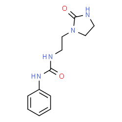 ChemSpider 2D Image | 1-[2-(2-Oxo-1-imidazolidinyl)ethyl]-3-phenylurea | C12H16N4O2