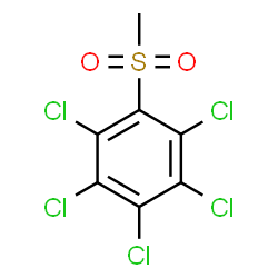ChemSpider 2D Image | Methyl pentachlorophenyl sulfone | C7H3Cl5O2S