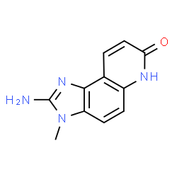 ChemSpider 2D Image | 2-Amino-3-methyl-3,6-dihydro-7H-imidazo[4,5-f]quinolin-7-one | C11H10N4O