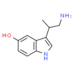 ChemSpider 2D Image | 3-(1-Amino-2-propanyl)-1H-indol-5-ol | C11H14N2O