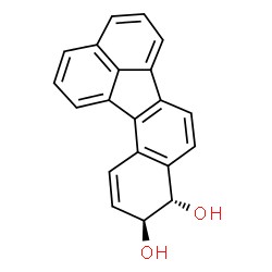 ChemSpider 2D Image | (9S,10S)-9,10-Dihydrobenzo[j]fluoranthene-9,10-diol | C20H14O2