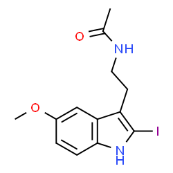 ChemSpider 2D Image | 2-Iodomelatonin | C13H15IN2O2