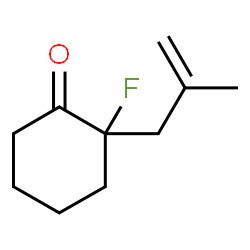 ChemSpider 2D Image | 2-Fluoro-2-(2-methyl-2-propen-1-yl)cyclohexanone | C10H15FO