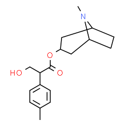ChemSpider 2D Image | 8-Methyl-8-azabicyclo[3.2.1]oct-3-yl 3-hydroxy-2-(4-methylphenyl)propanoate | C18H25NO3
