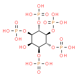 ChemSpider 2D Image | myo-Inositol 1,3,4,5,6-pentakisphosphate | C6H17O21P5