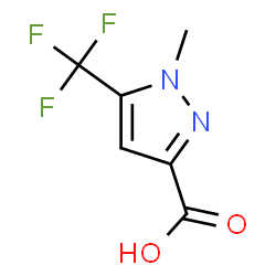 ChemSpider 2D Image | 1-methyl-5-(trifluoromethyl)pyrazole-3-carboxylic acid | C6H5F3N2O2