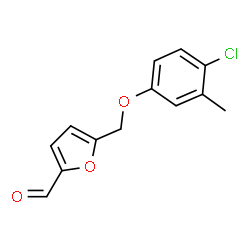 ChemSpider 2D Image | 5-[(4-Chloro-3-methylphenoxy)methyl]-2-furaldehyde | C13H11ClO3