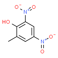 ChemSpider 2D Image | Dinitro-ortho-cresol | C7H6N2O5