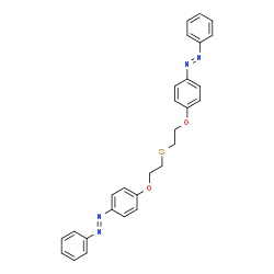 ChemSpider 2D Image | (E,E)-1,1'-[Sulfanediylbis(2,1-ethanediyloxy-4,1-phenylene)]bis(phenyldiazene) | C28H26N4O2S