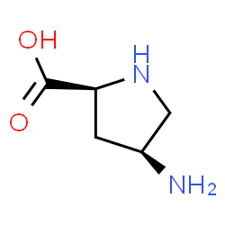 ChemSpider 2D Image | (4S)-4-Amino-L-proline | C5H10N2O2