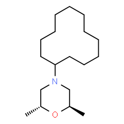 ChemSpider 2D Image | (2R,6R)-4-Cyclododecyl-2,6-dimethylmorpholine | C18H35NO