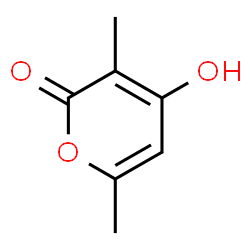 ChemSpider 2D Image | 4-hydroxy-3,6-dimethyl-2-pyrone | C7H8O3