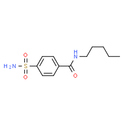 ChemSpider 2D Image | N-Pentyl-4-sulfamoylbenzamide | C12H18N2O3S