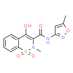 ChemSpider 2D Image | Isoxicam | C14H13N3O5S