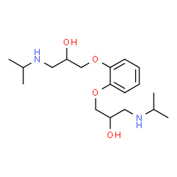 ChemSpider 2D Image | 3,3'-[1,2-Phenylenebis(oxy)]bis[1-(isopropylamino)-2-propanol] | C18H32N2O4