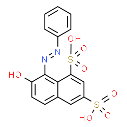 ChemSpider 2D Image | orange G free acid | C16H12N2O7S2